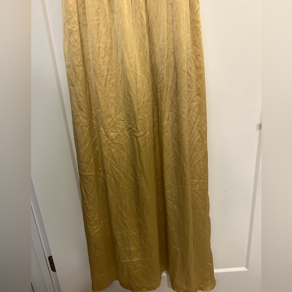 Baltic Born Prague Satin Maxi Dress in Mustard - Picture 10 of 12